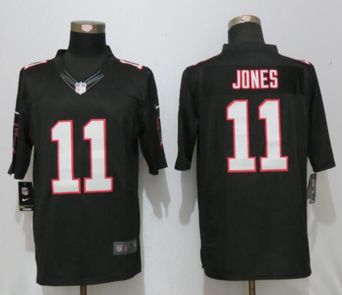 New Nike Atlanta Falcons #11 Jones Black Limited Jersey
